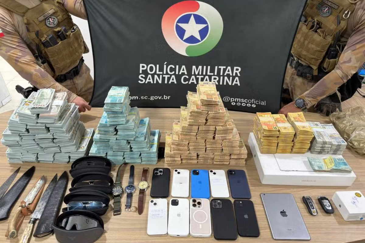 Suspeito de fraude é preso com mais de R$5 milhões em espécie dentro de hotel de SC