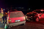 Acidente entre carro e viatura da PM mata idoso em SC