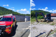 Homem � atacado por abelhas no Bateias, em Gaspar; crian�a, cachorro e operador de m�quina conseguem escapar