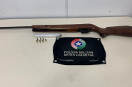 Em busca por homem condenado a mais de 70 anos de pris�o, mulher acaba presa por porte ilegal de arma em Gaspar