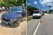 Motorista b�bado causa acidente entre carros e atropelamento de ciclista em Gaspar