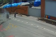 V�deo mostra momento exato de colis�o que matou homem na Nereu Ramos, em Gaspar