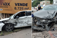 Carro de Gaspar se envolve em acidente na Jorge Lacerda, em Itaja�