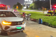 Acidente deixa piloto de moto ferido na entrada do bairro Sete, em Gaspar