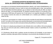 Sociedade Carij�s - Assembleia Extraordin�ria [pub. 02]