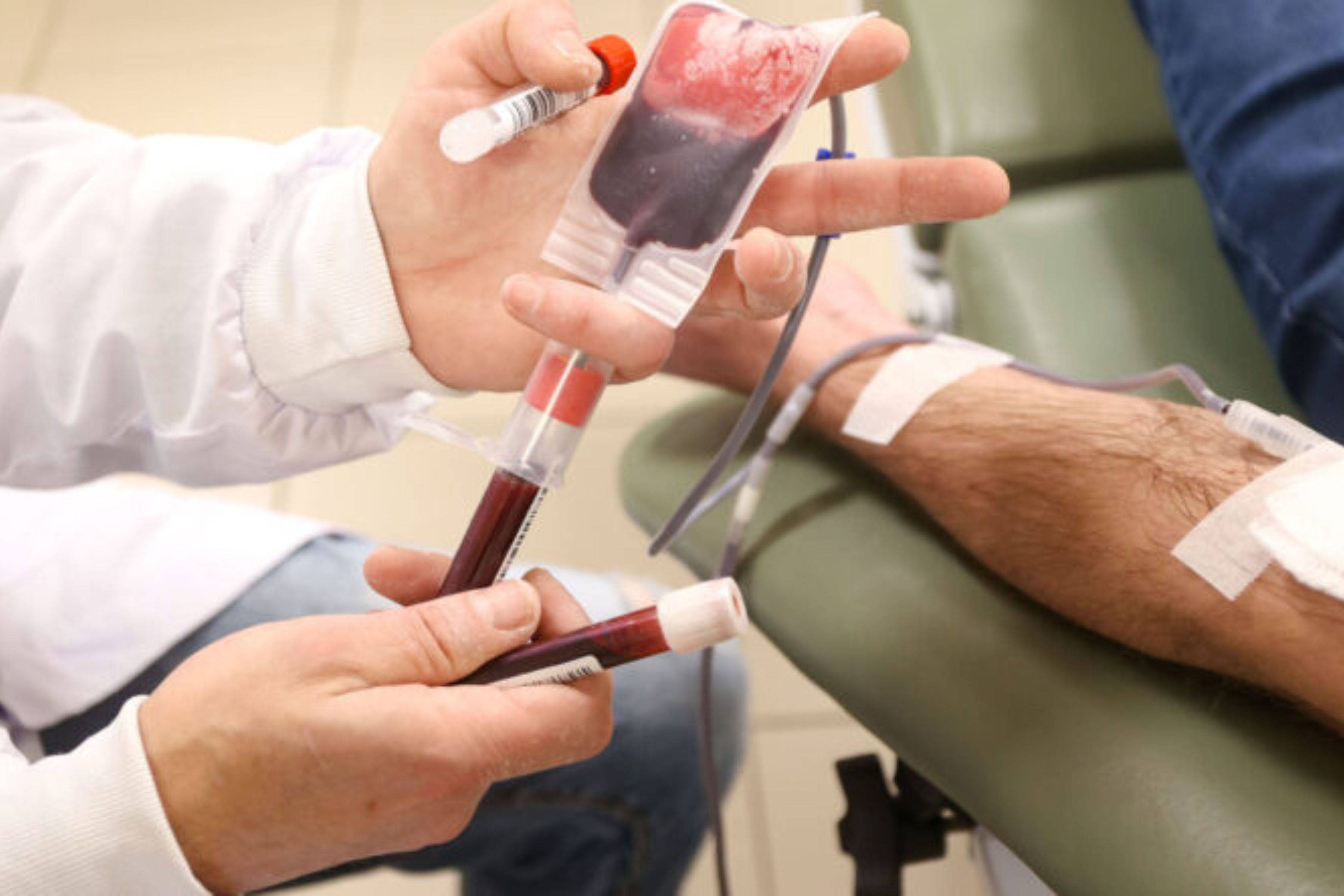 Gaspar come�a a levar moradores para doar sangue em Blumenau