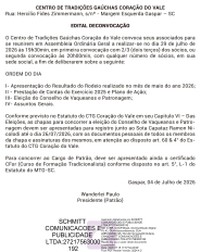 Edital de Convoca��o CTG Cora��o do Vale
