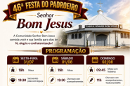 Missa com o bispo e pir�o com lingui�a marcam o primeiro dia da Festa de Bom Jesus em Gaspar