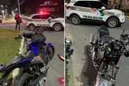 Colis�o entre motos deixa dois feridos no Centro de Ilhota