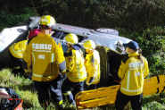 Madrugada registra dois capotamentos no mesmo trecho da BR-470, em Gaspar