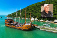 Comandante do barco pirata de Balne�rio Cambori� morre aos 74 anos