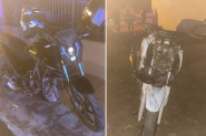 Mulher gr�vida se envolve em acidente de moto no Centro de Ilhota