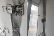 Princ�pio de inc�ndio atinge lavanderia em Gaspar; funcion�rio age r�pido e impede que fogo se espalhe