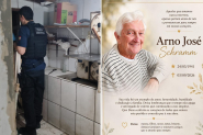 Trag�dia: idoso morre ap�s passar mal e cair em c�mara de defuma��o de lingui�a em Gaspar