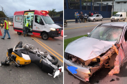Colis�o entre moto e carros mata motociclista na Ivo Silveira, em Brusque