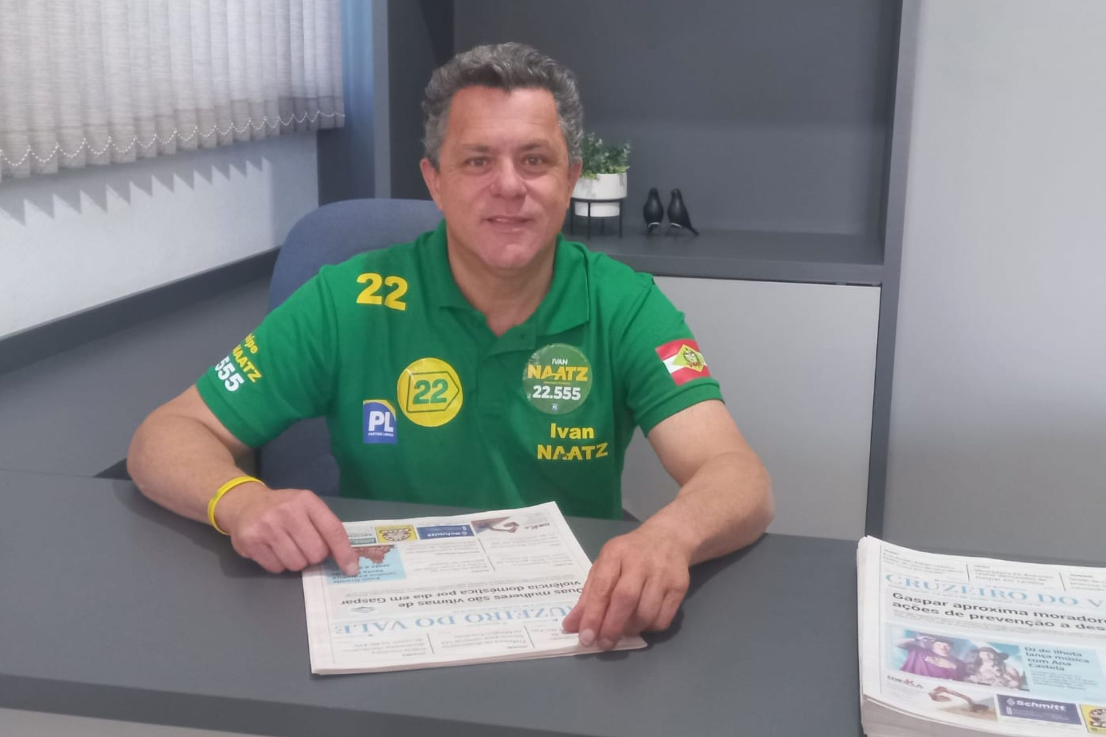Ivan Naatz destaca R$10 milh�es destinados a Gaspar e busca reelei��o como deputado estadual