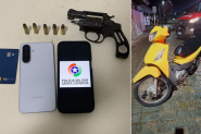 Homem foge de pres�dio, furta moto e � atingido por tiro durante persegui��o em Gaspar