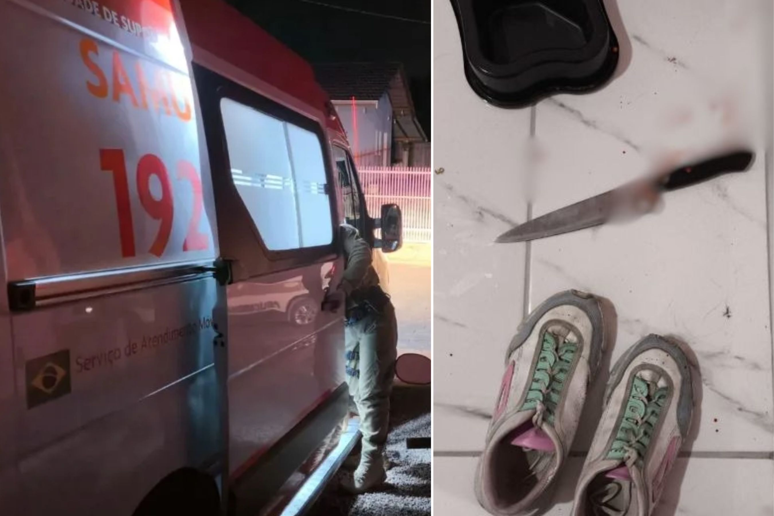 Mulher � atacada pelo companheiro e fica com faca cravada no ombro no Alto Vale